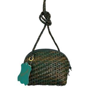 Maripe woven leather crossbody bag Fall Rainbow NWTs